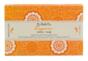 La Belle Vie Tangerine triple milled soap