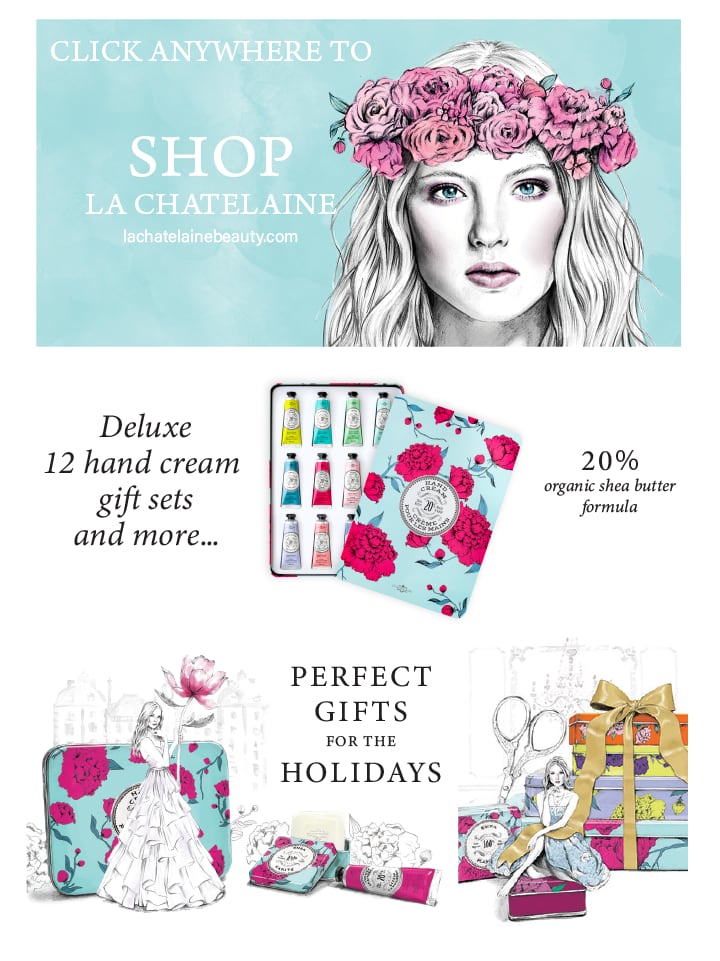 la chatelaine hand cream gift sets for 2018 holiday season